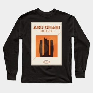 Abu Dhabi poster Long Sleeve T-Shirt